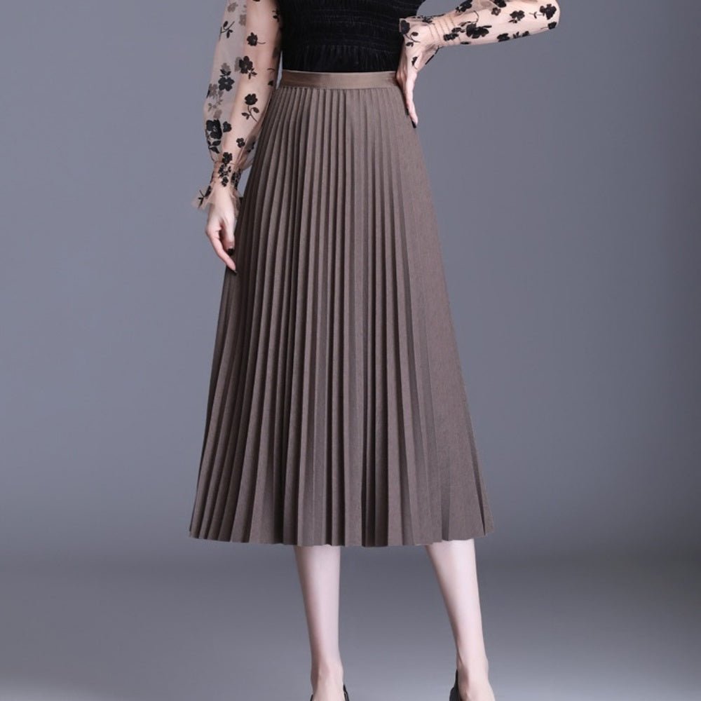 プリーツAラインスカート|オフィスカジュアル レディース 通販【ミレジェネ】