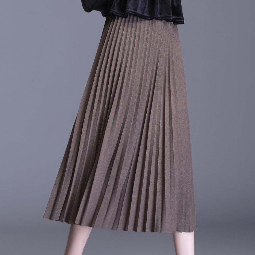 プリーツAラインスカート|オフィスカジュアル レディース 通販【ミレジェネ】