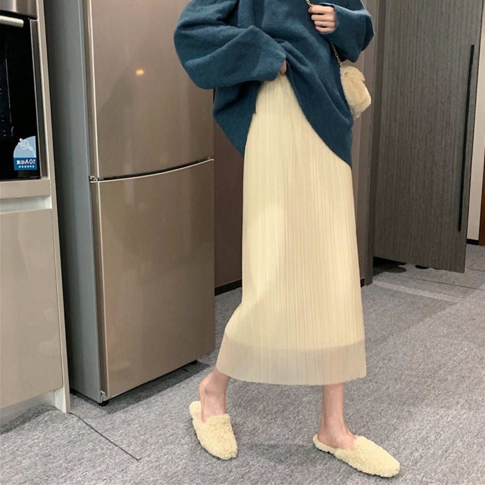 Aラインプリーツスカート|オフィスカジュアル レディース 通販【ミレジェネ】