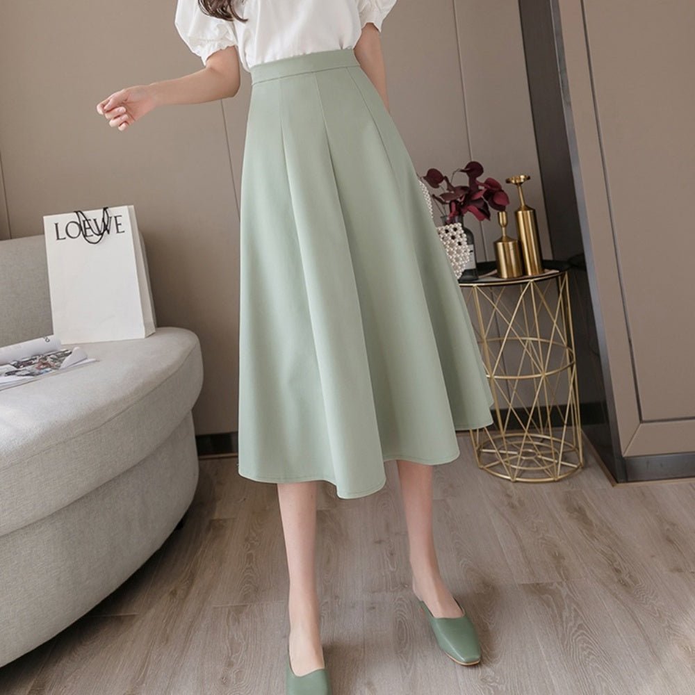 Aラインミディアム丈スカート|オフィスカジュアル レディース 通販【ミレジェネ】
