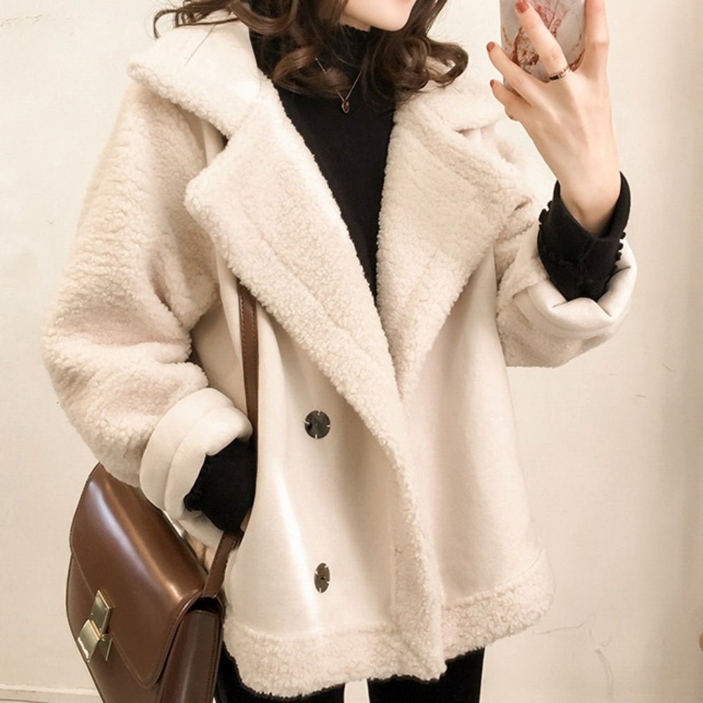 ビッグカラーボアコート|オフィスカジュアル レディース 通販【ミレジェネ】