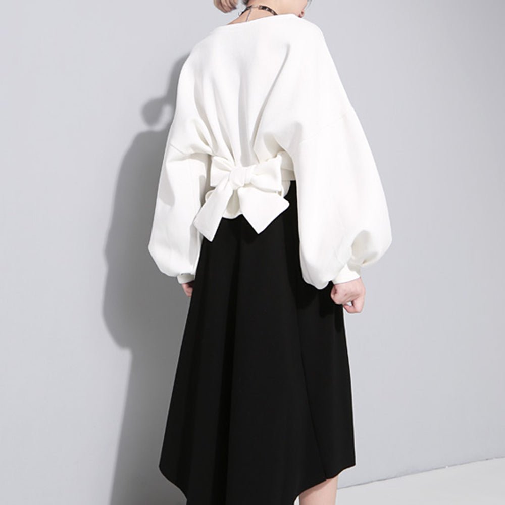 ランタンスリーブバックリボンカットソー - Millennial Generation