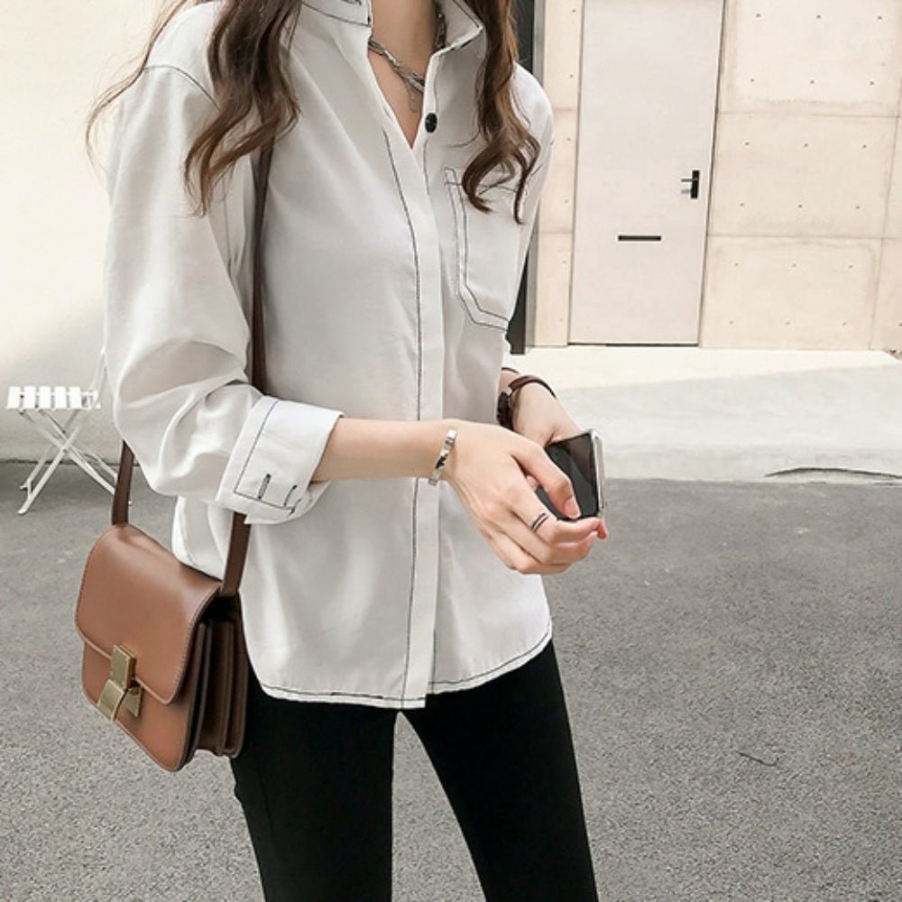 ステッチサイドスリットシャツ - Millennial Generation