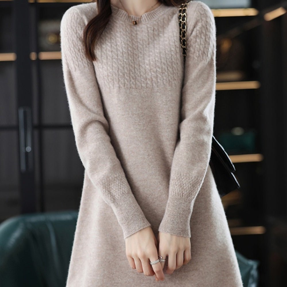 シンプルニットワンピース|オフィスカジュアル レディース 通販【ミレジェネ】