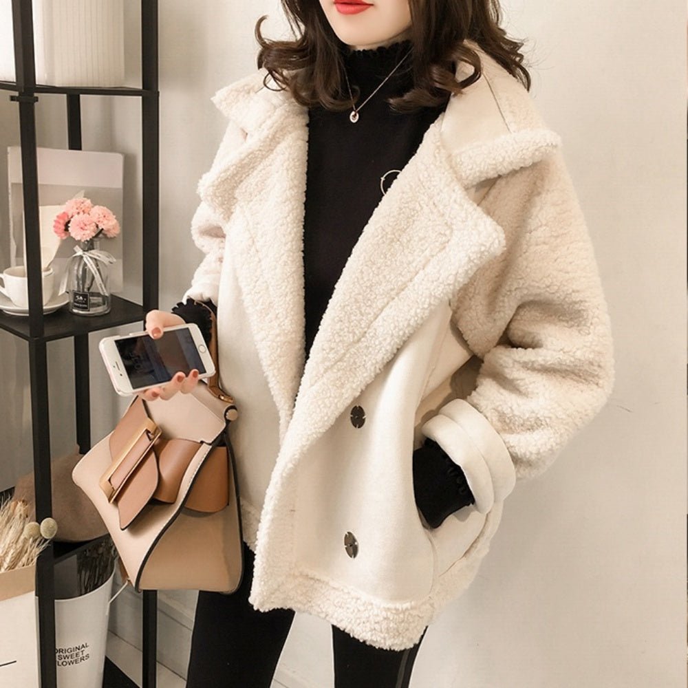 ビッグカラーボアコート|オフィスカジュアル レディース 通販【ミレジェネ】