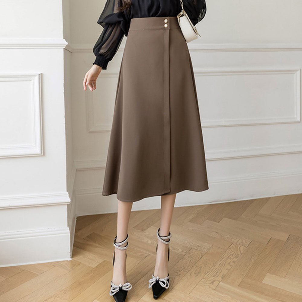 ハイウエストラップスカート|オフィスカジュアル レディース 通販【ミレジェネ】