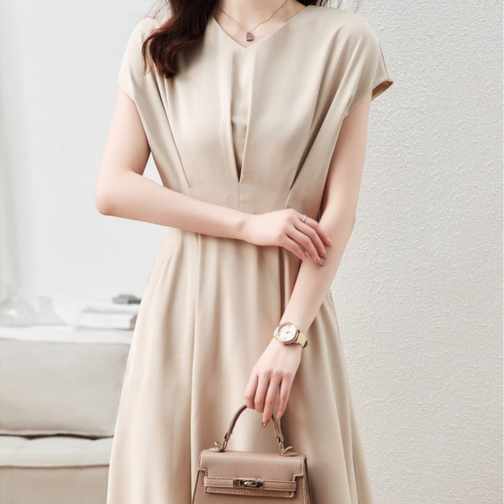 フロントタックベーシックワンピース|オフィスカジュアル レディース 通販【ミレジェネ】