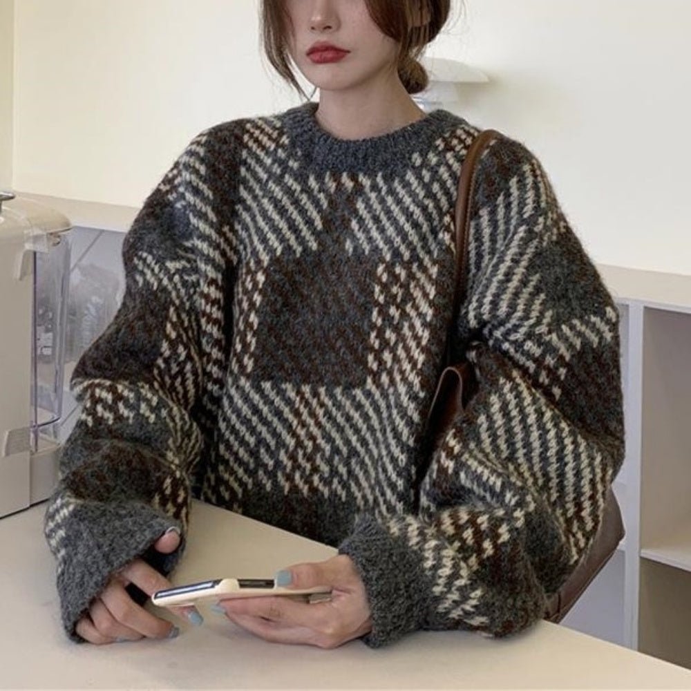 オーバーサイズデザインニット|オフィスカジュアル レディース 通販【ミレジェネ】