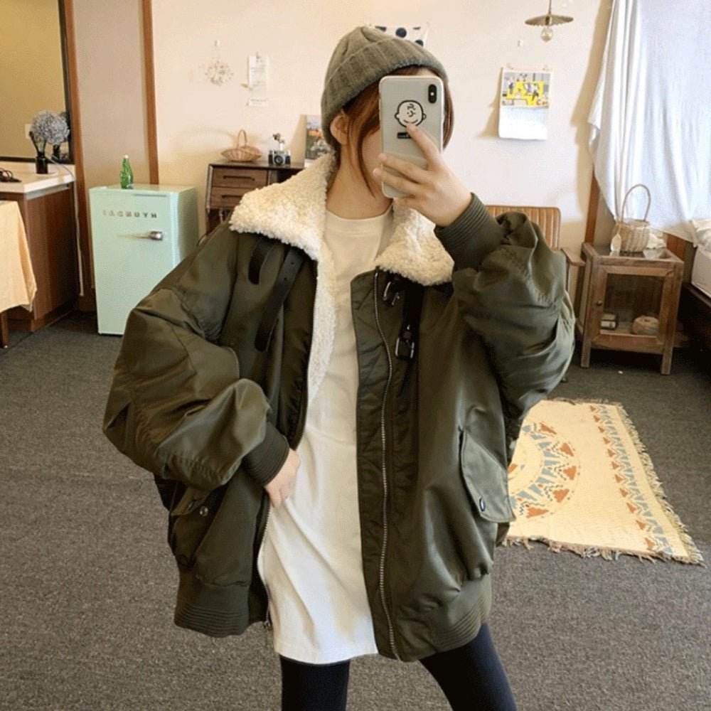 ネックベルトオーバーサイズブルゾン