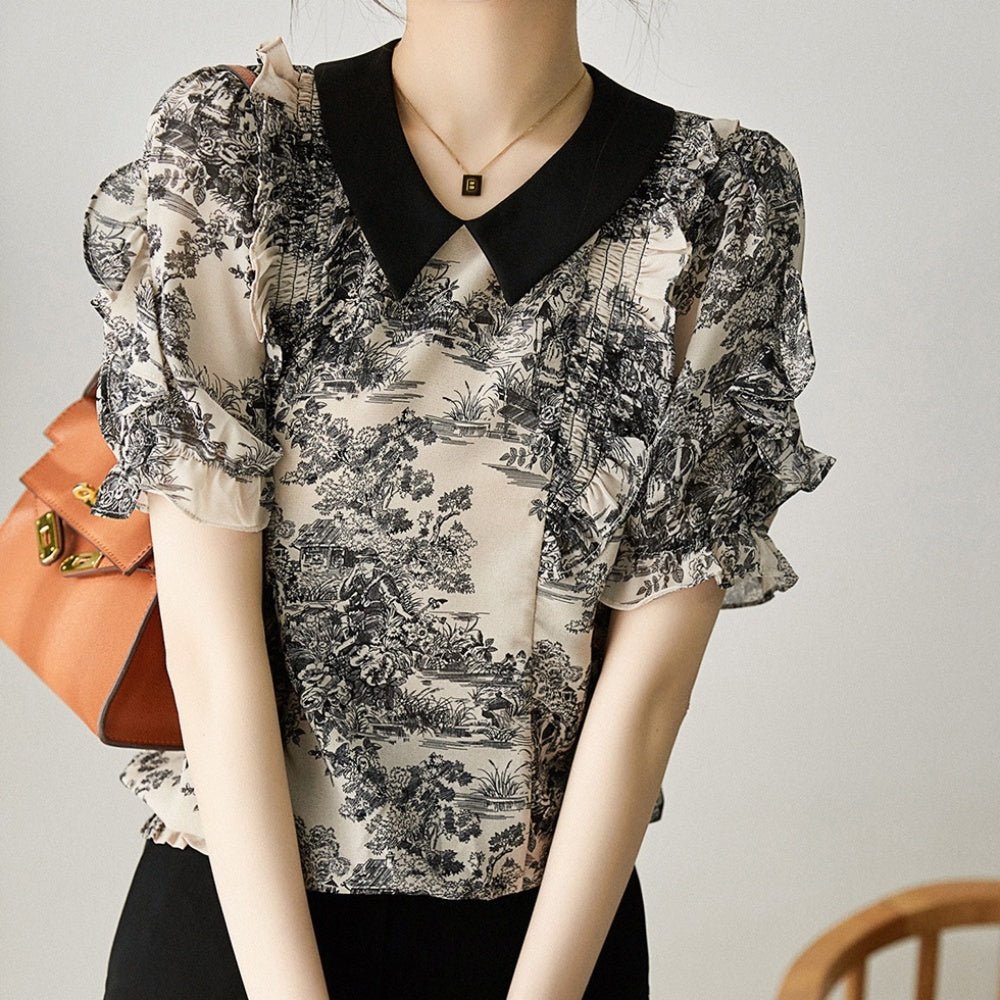 ステンカラーモダンブラウス|オフィスカジュアル レディース 通販【ミレジェネ】