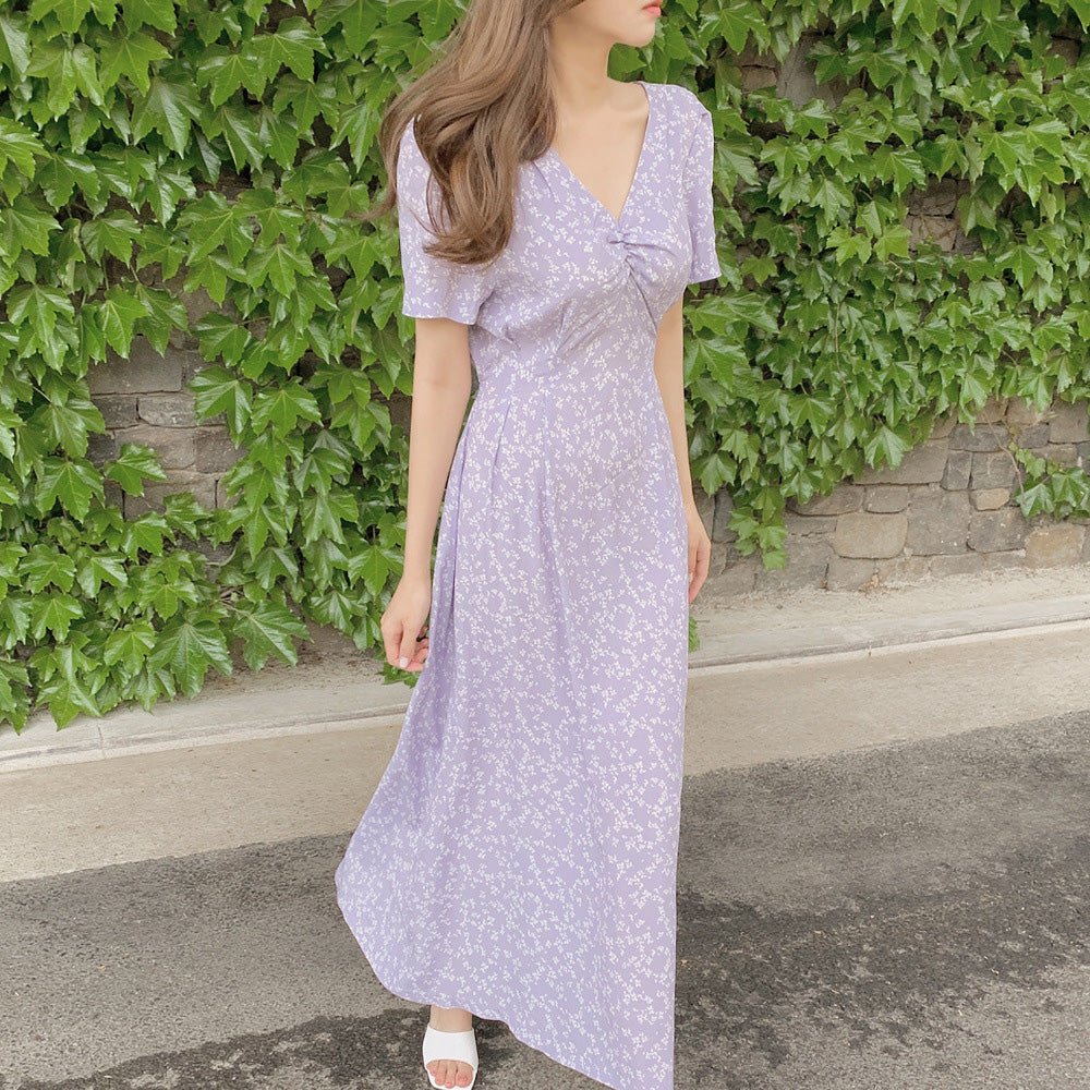 小花柄シフォンワンピース|オフィスカジュアル レディース 通販【ミレジェネ】