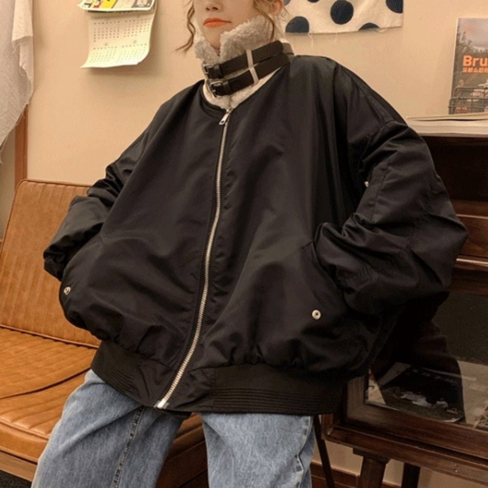 ネックベルトオーバーサイズブルゾン|オフィスカジュアル レディース 通販【ミレジェネ】