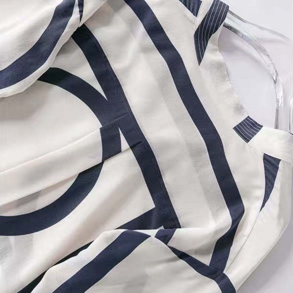 コントラストカラーモダンシャツ