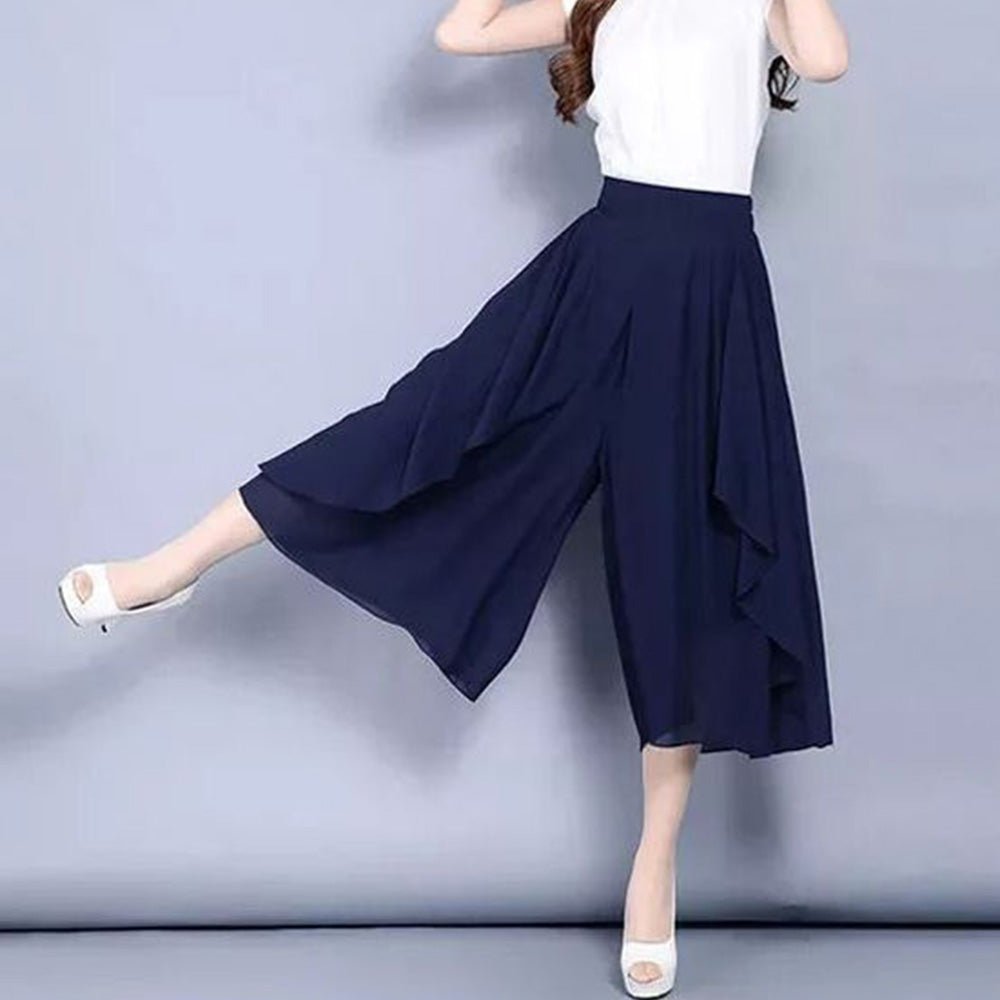 ハイウエストシフォンスカンツ|オフィスカジュアル レディース 通販【ミレジェネ】