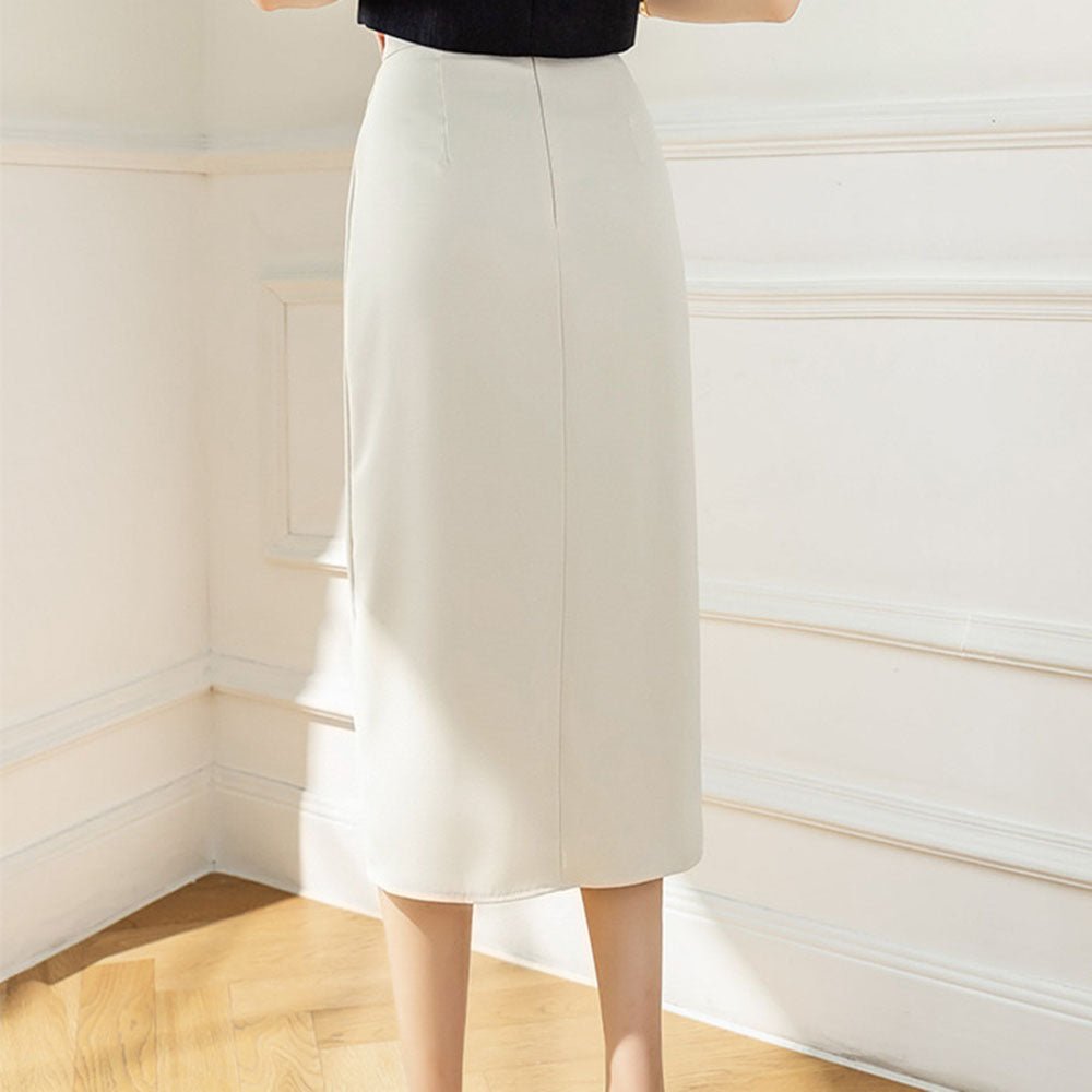 <即納>ラップデザインタイトスカート|オフィスカジュアル レディース 通販 Millennial Generation【ミレジェネ】