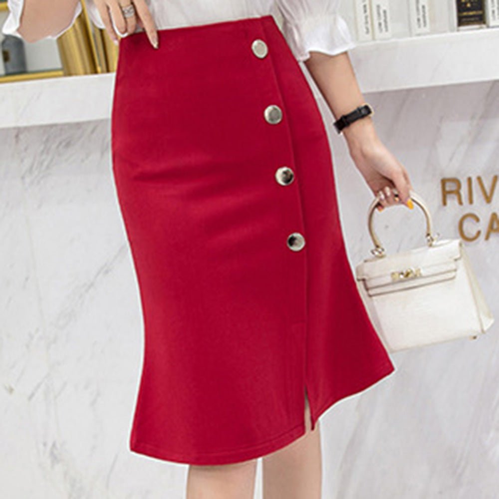 <即納>フロントスリットタイトスカート|オフィスカジュアル レディース 通販【ミレジェネ】