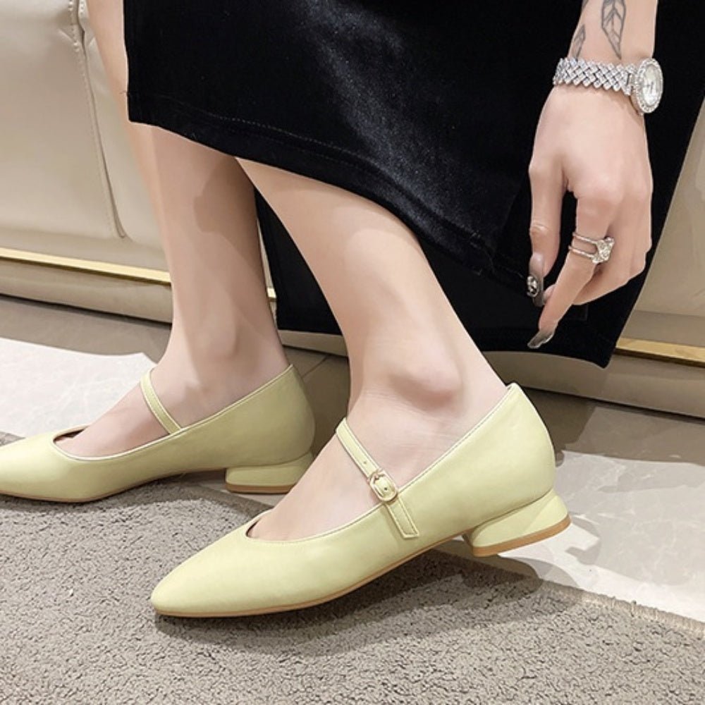 ローヒールストラップパンプス|オフィスカジュアル レディース 通販【ミレジェネ】