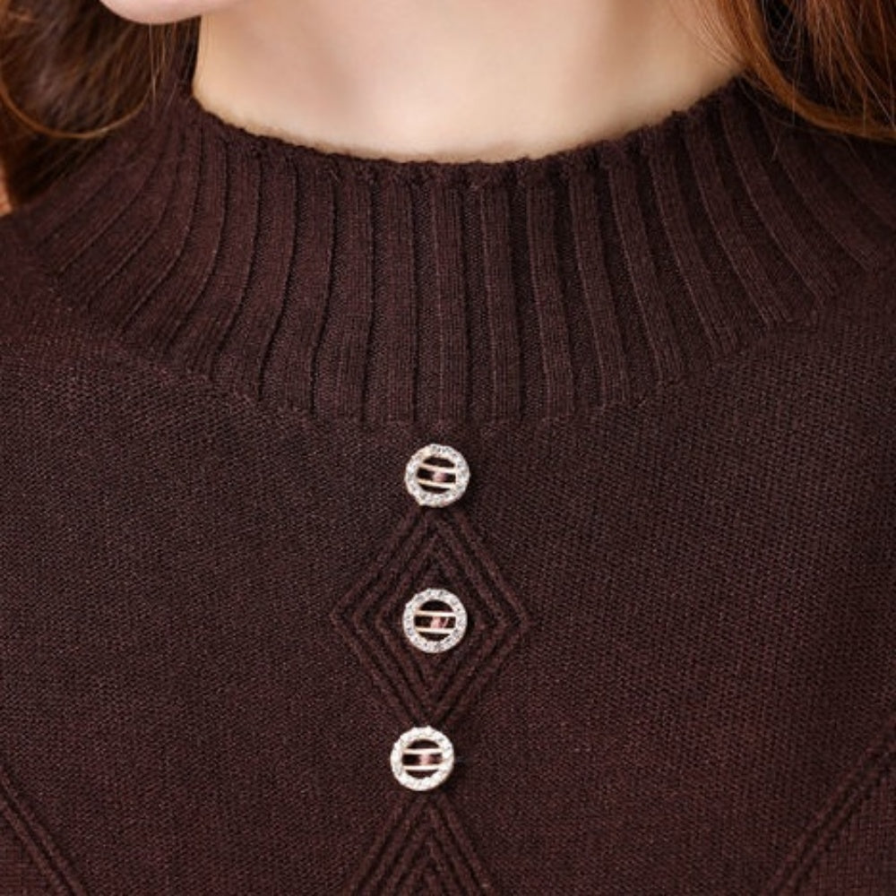 ハーフネックニットワンピース|オフィスカジュアル レディース 通販【ミレジェネ】