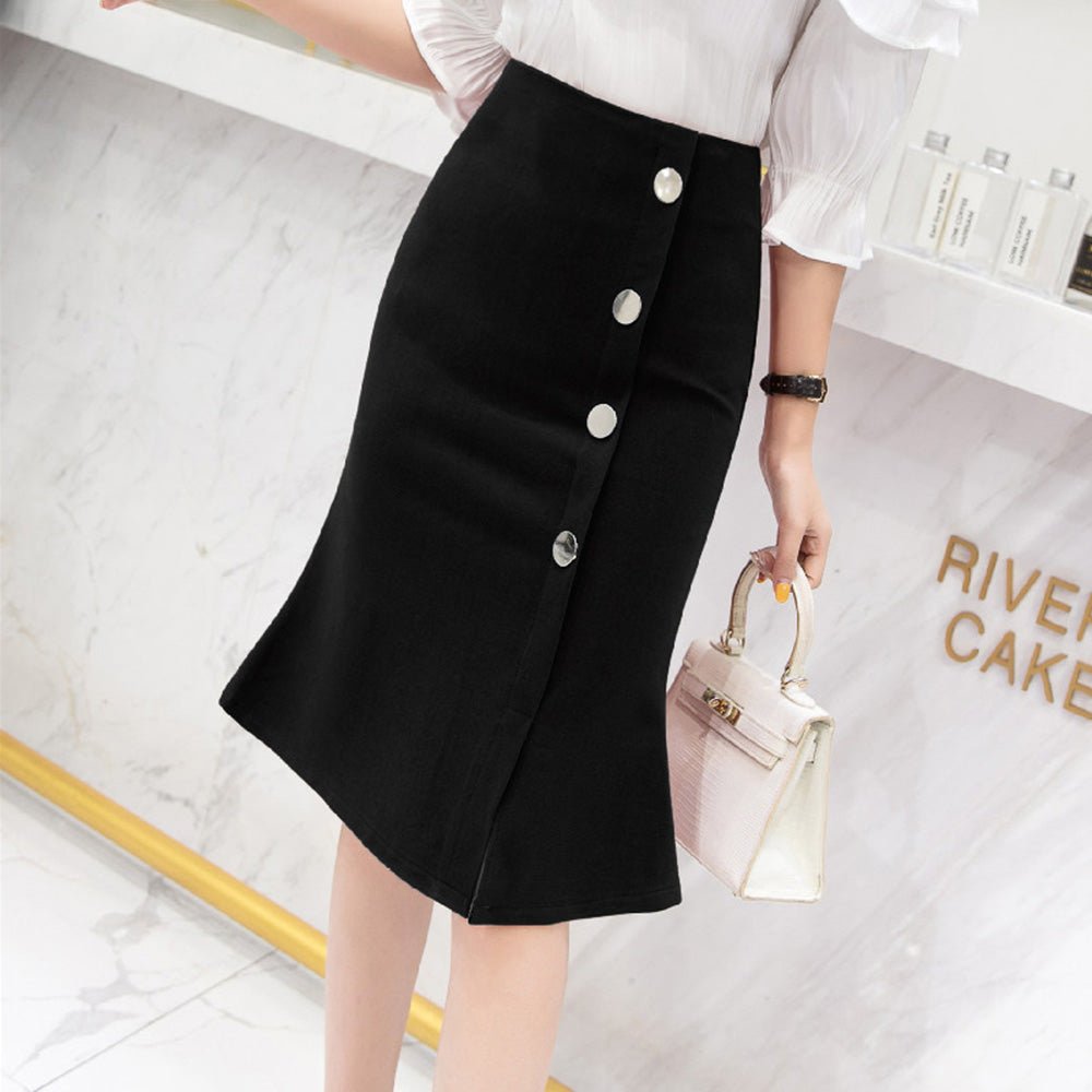 <即納>フロントスリットタイトスカート|オフィスカジュアル レディース 通販【ミレジェネ】