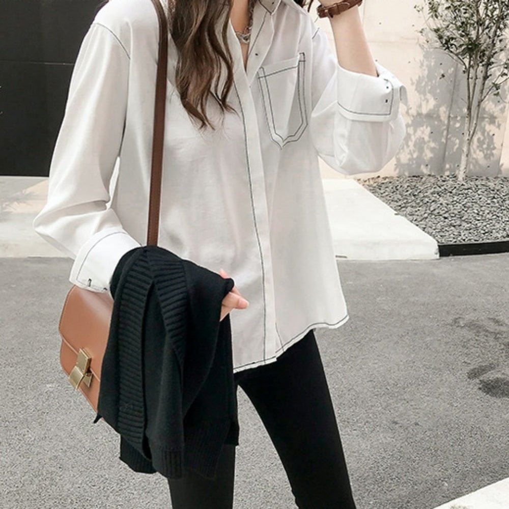 ステッチサイドスリットシャツ - Millennial Generation