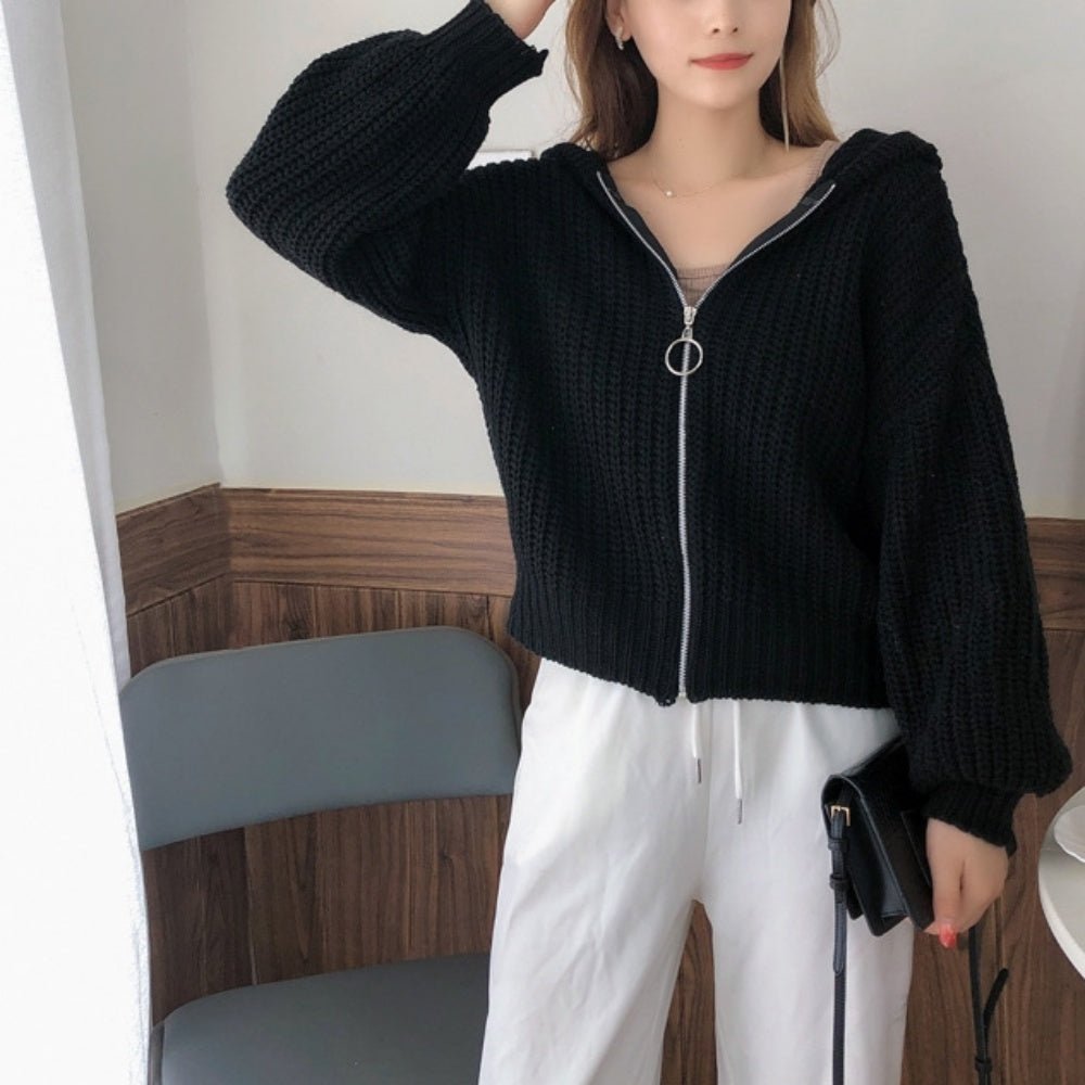 ジップアップニットパーカー|オフィスカジュアル レディース 通販【ミレジェネ】