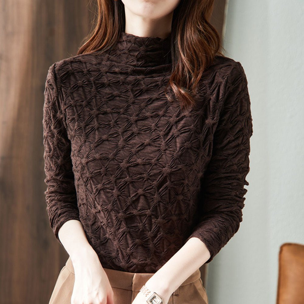 ハイネックデザイントップス|オフィスカジュアル レディース 通販【ミレジェネ】