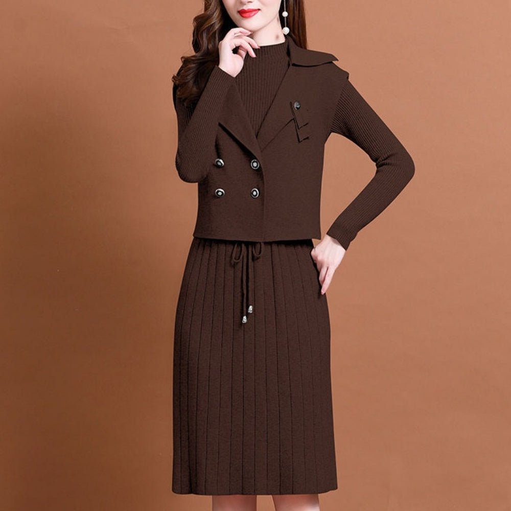 ニットワンピジャケットセットアップ|オフィスカジュアル レディース 通販【ミレジェネ】