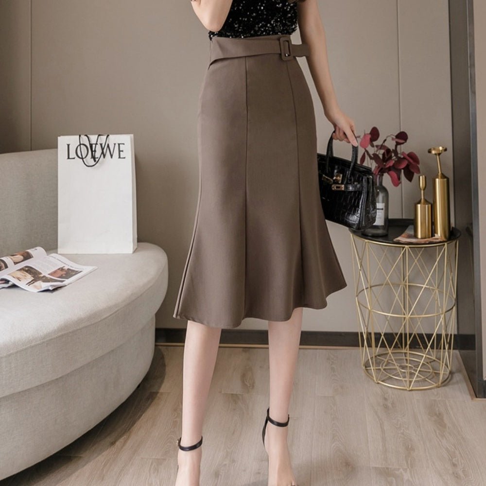 ハイウエストフィッシュテールスカート