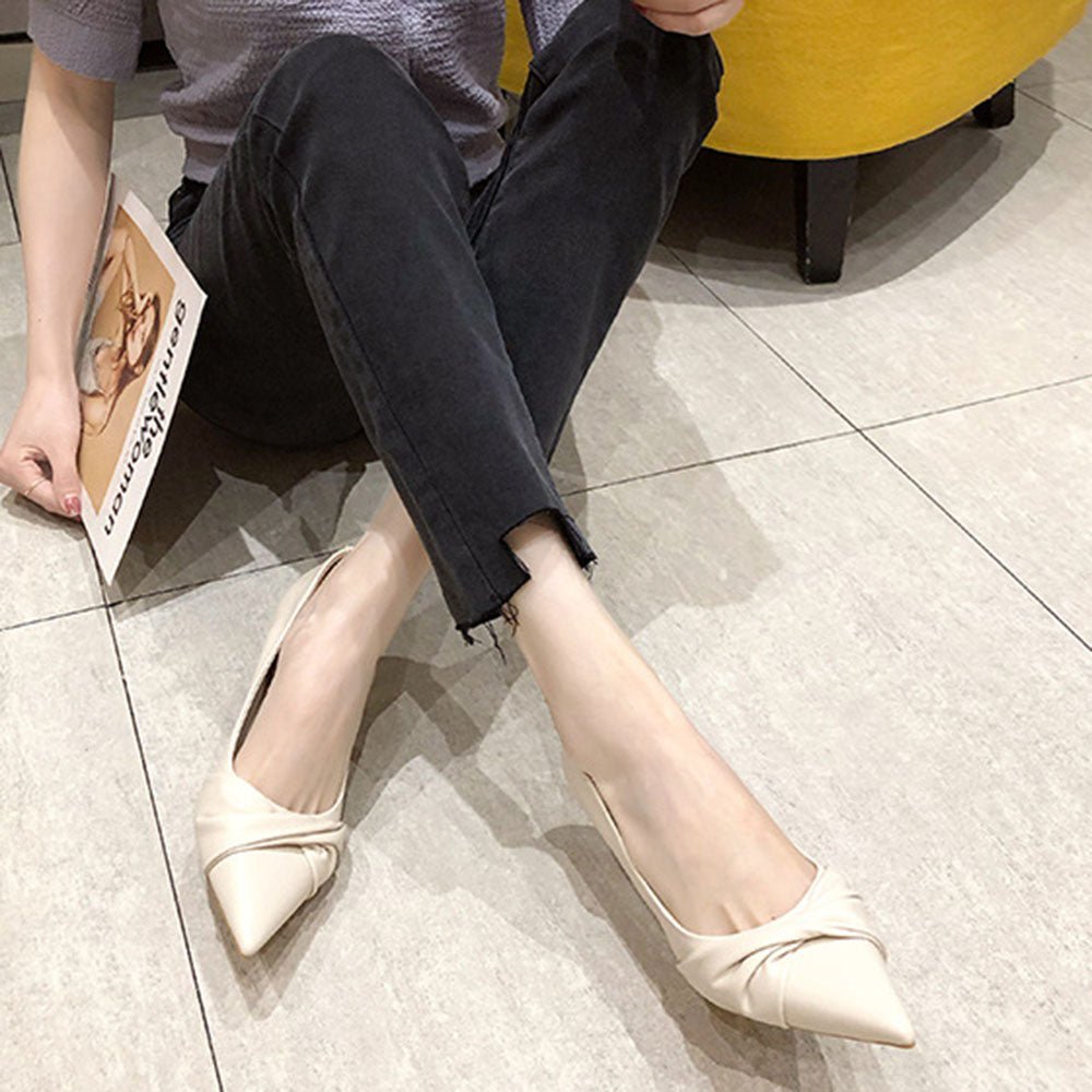フロントギャザーパンプス|オフィスカジュアル レディース 通販【ミレジェネ】