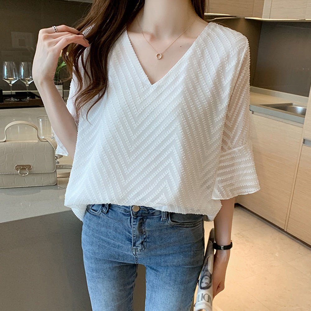 フレアスリーブカットソー|オフィスカジュアル レディース 通販【ミレジェネ】