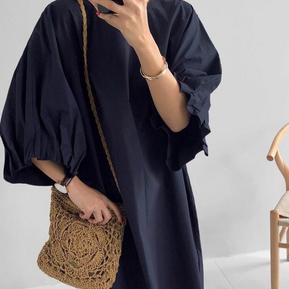 ボリュームスリーブオーバーサイズワンピース - Millennial Generation