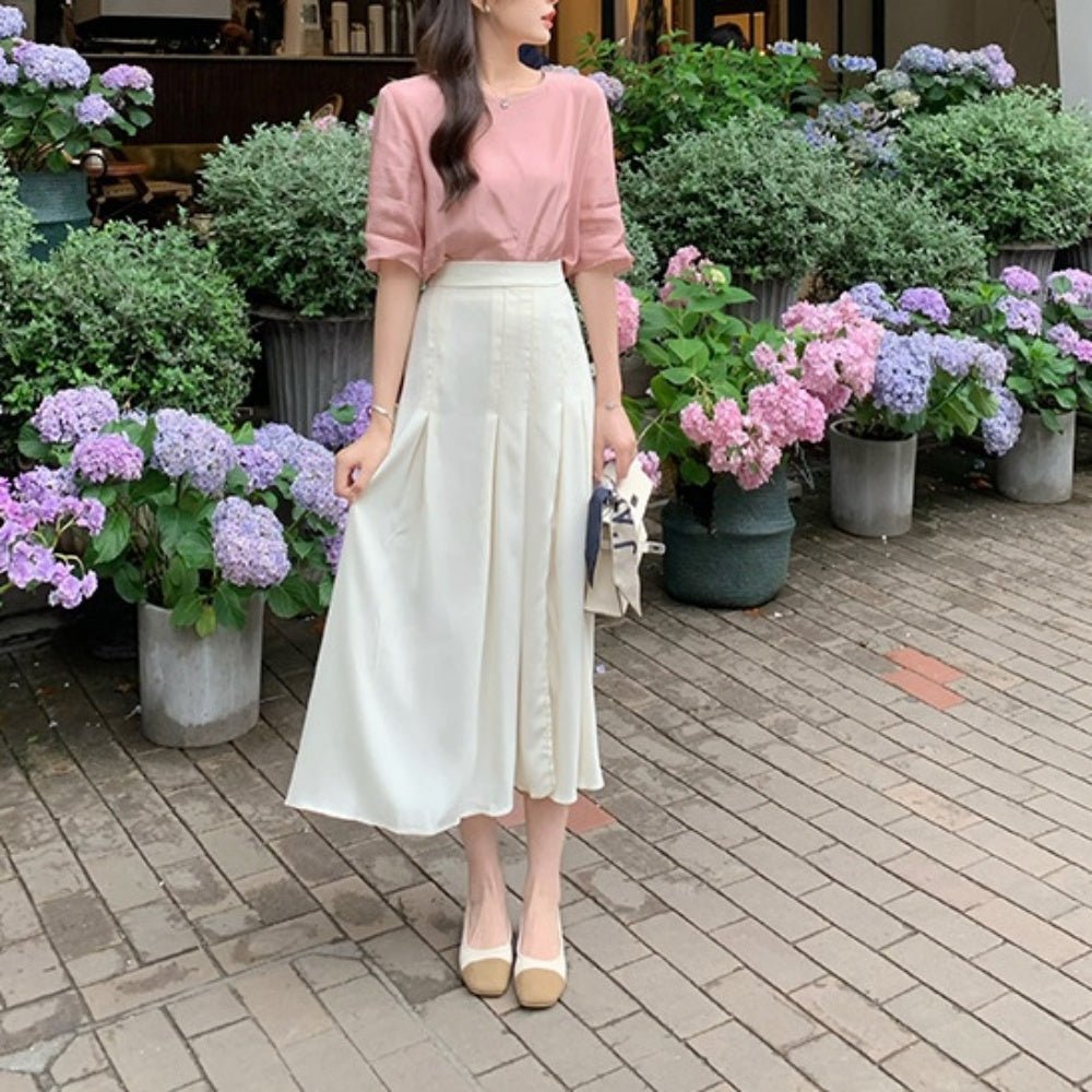 バイカラーローヒールパンプス|オフィスカジュアル レディース 通販【ミレジェネ】