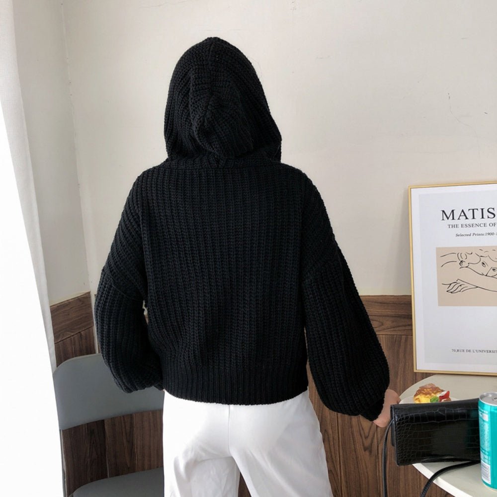 ジップアップニットパーカー