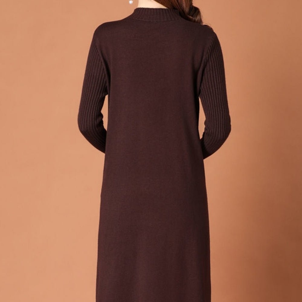 ハーフネックニットワンピース|オフィスカジュアル レディース 通販【ミレジェネ】