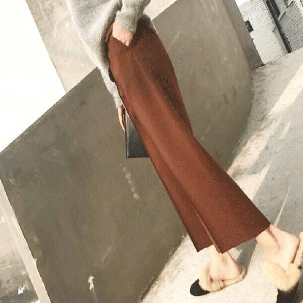 ウエストゴムワイドレッグ九分丈ワイドパンツ - Millennial Generation