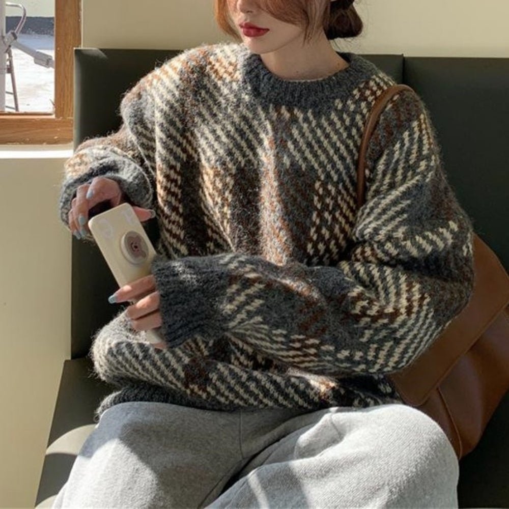 オーバーサイズデザインニット|オフィスカジュアル レディース 通販【ミレジェネ】