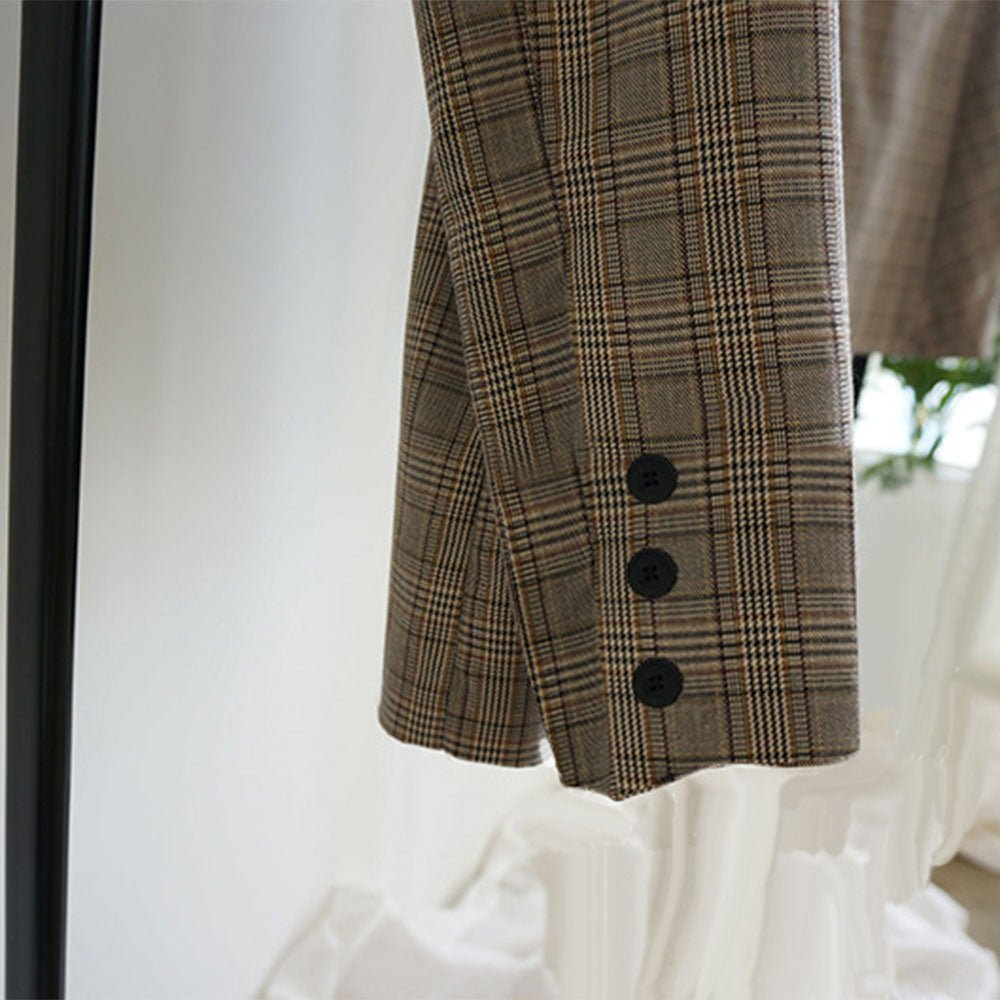 グレンチェックジャケットミニセットアップ - Millennial Generation