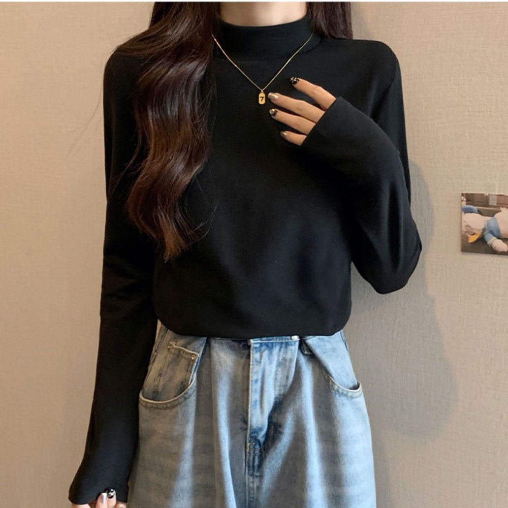 シンプルハイネックトップス|オフィスカジュアル レディース 通販【ミレジェネ】