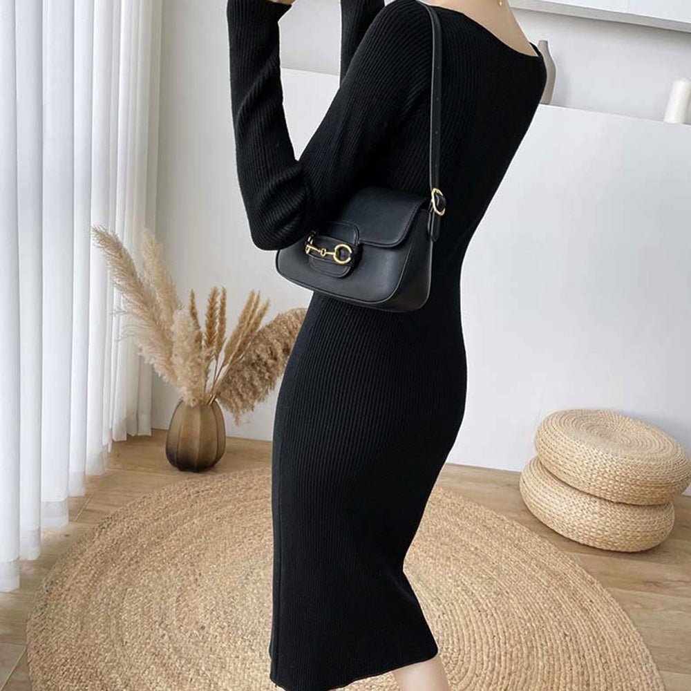 リブタイトワンピース|オフィスカジュアル レディース 通販【ミレジェネ】