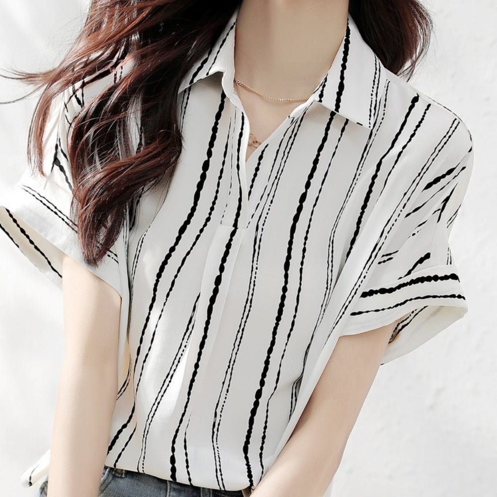 おしゃれストライプシャツ|オフィスカジュアル レディース 通販【ミレジェネ】