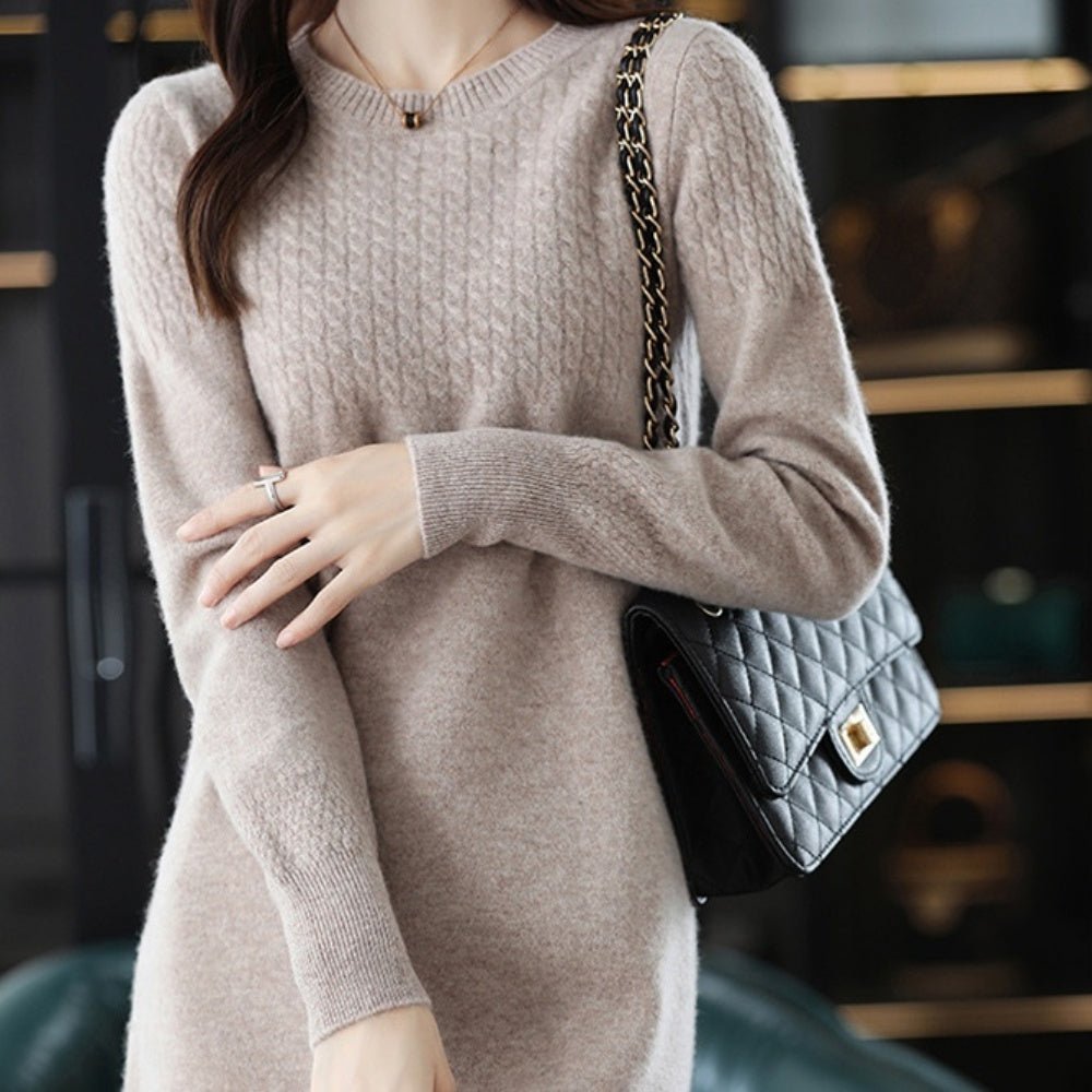 シンプルニットワンピース|オフィスカジュアル レディース 通販【ミレジェネ】