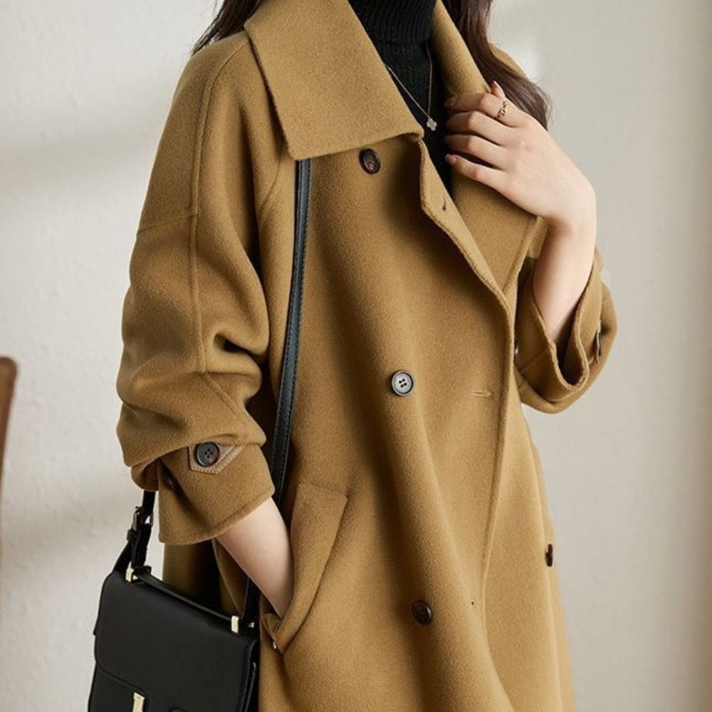 シンプルミドル丈コート|オフィスカジュアル レディース 通販【ミレジェネ】