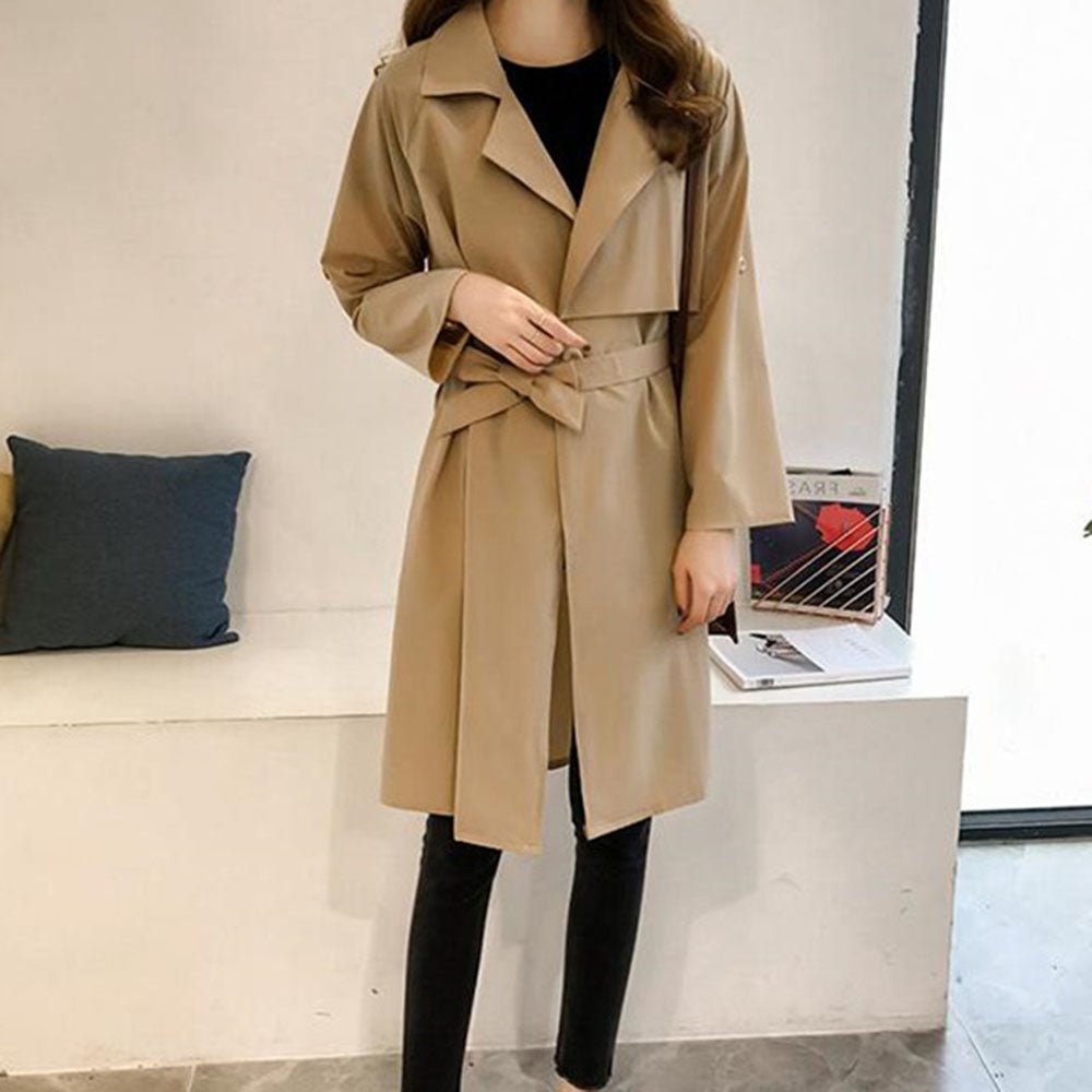 ウエストリボントレンチコート|オフィスカジュアル レディース 通販【ミレジェネ】