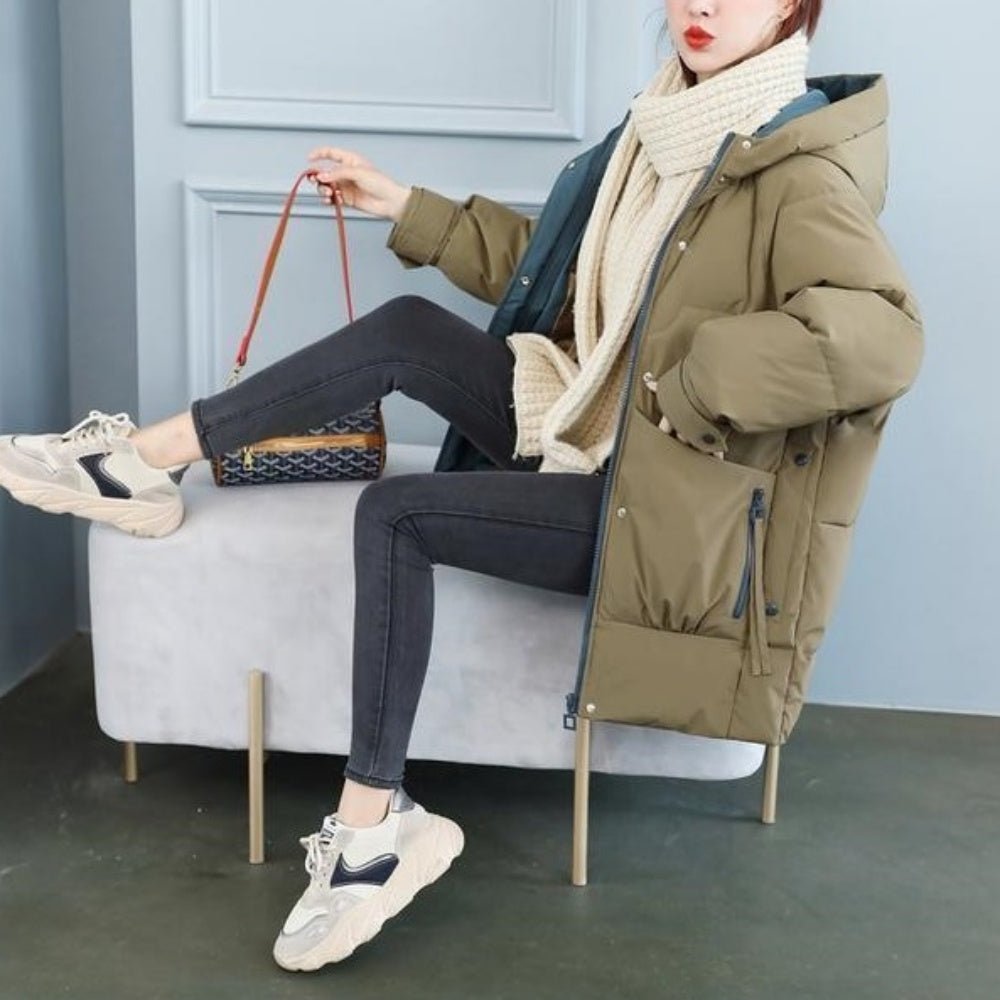 フード付き中綿ダウンジャケット|オフィスカジュアル レディース 通販【ミレジェネ】