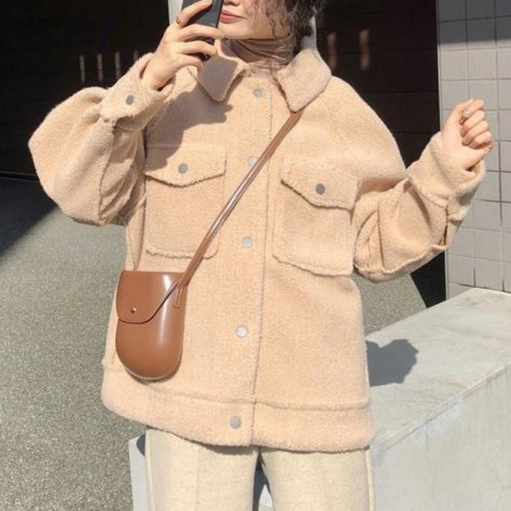 ゆったりシルエットボアジャケット|オフィスカジュアル レディース 通販【ミレジェネ】