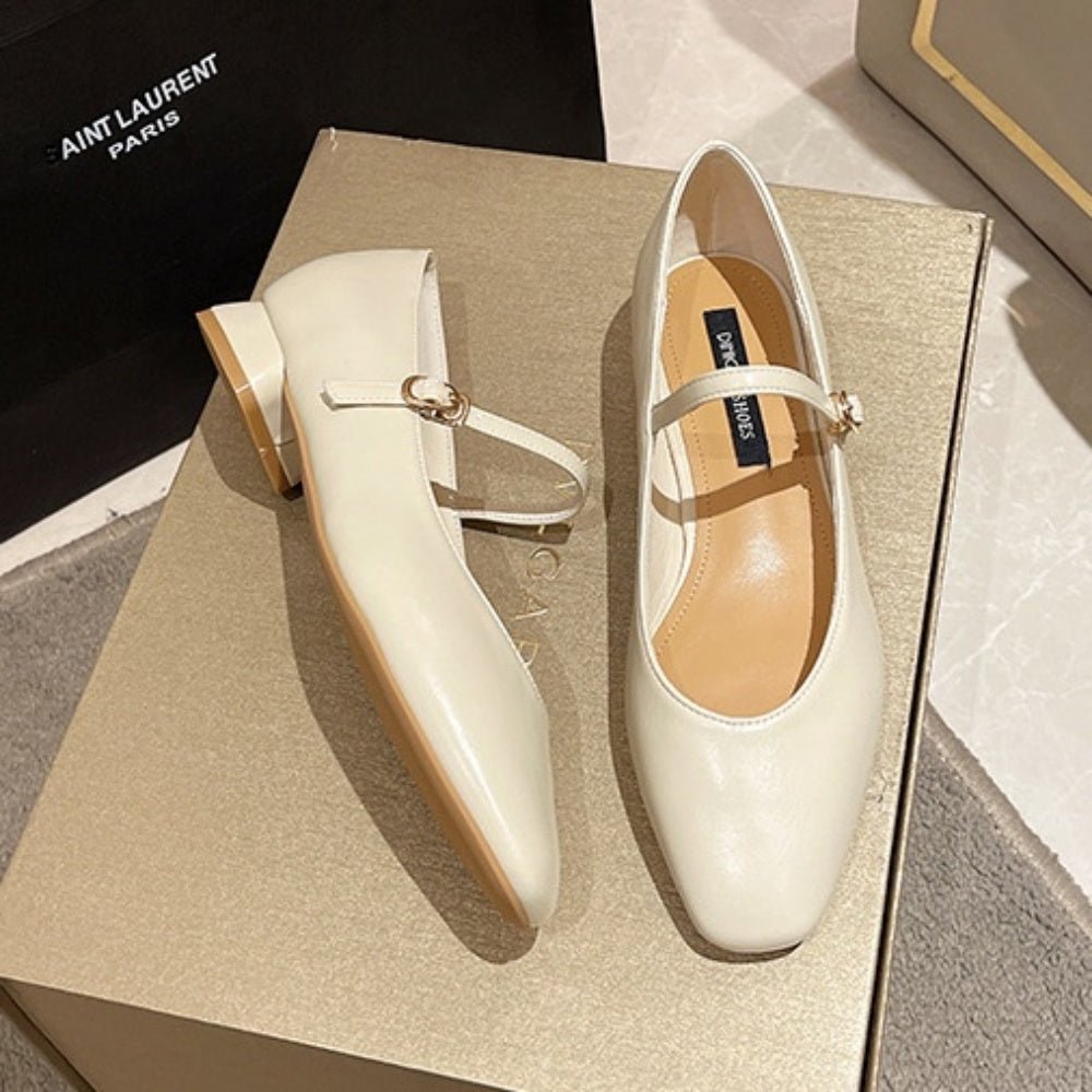 ローヒールストラップパンプス|オフィスカジュアル レディース 通販【ミレジェネ】