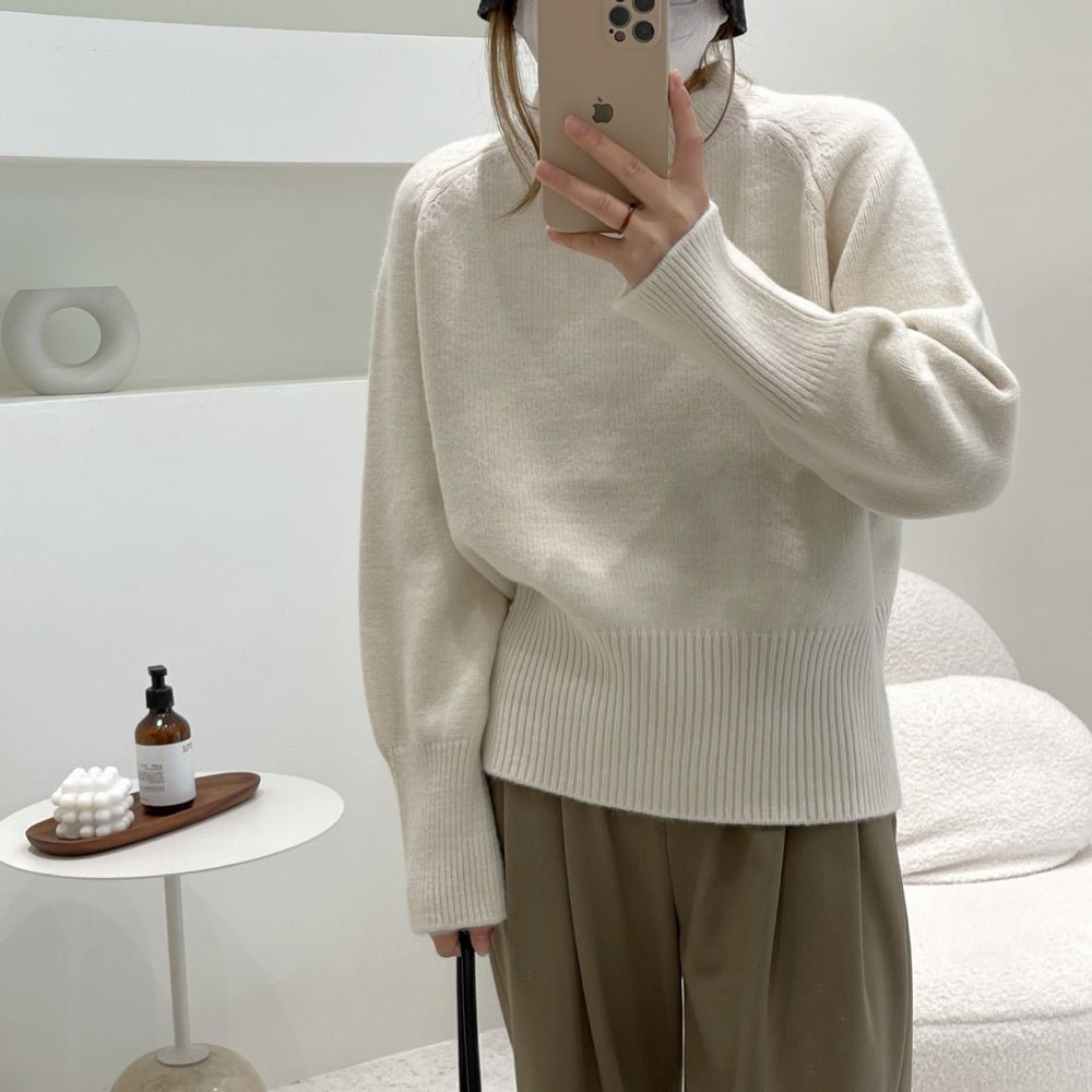 ボトルネックシンプルニット|オフィスカジュアル レディース 通販【ミレジェネ】