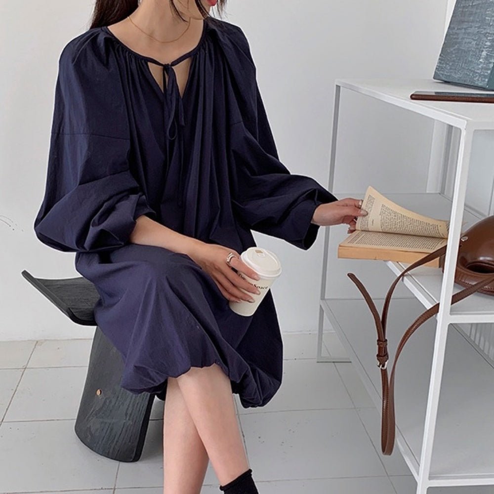 ボリュームバルーンワンピース