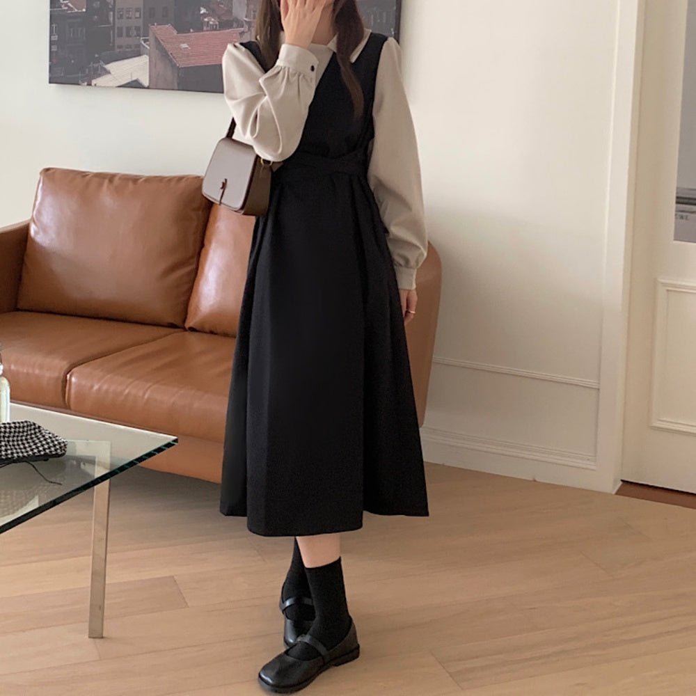 切り替えバイカラーワンピース|オフィスカジュアル レディース 通販【ミレジェネ】