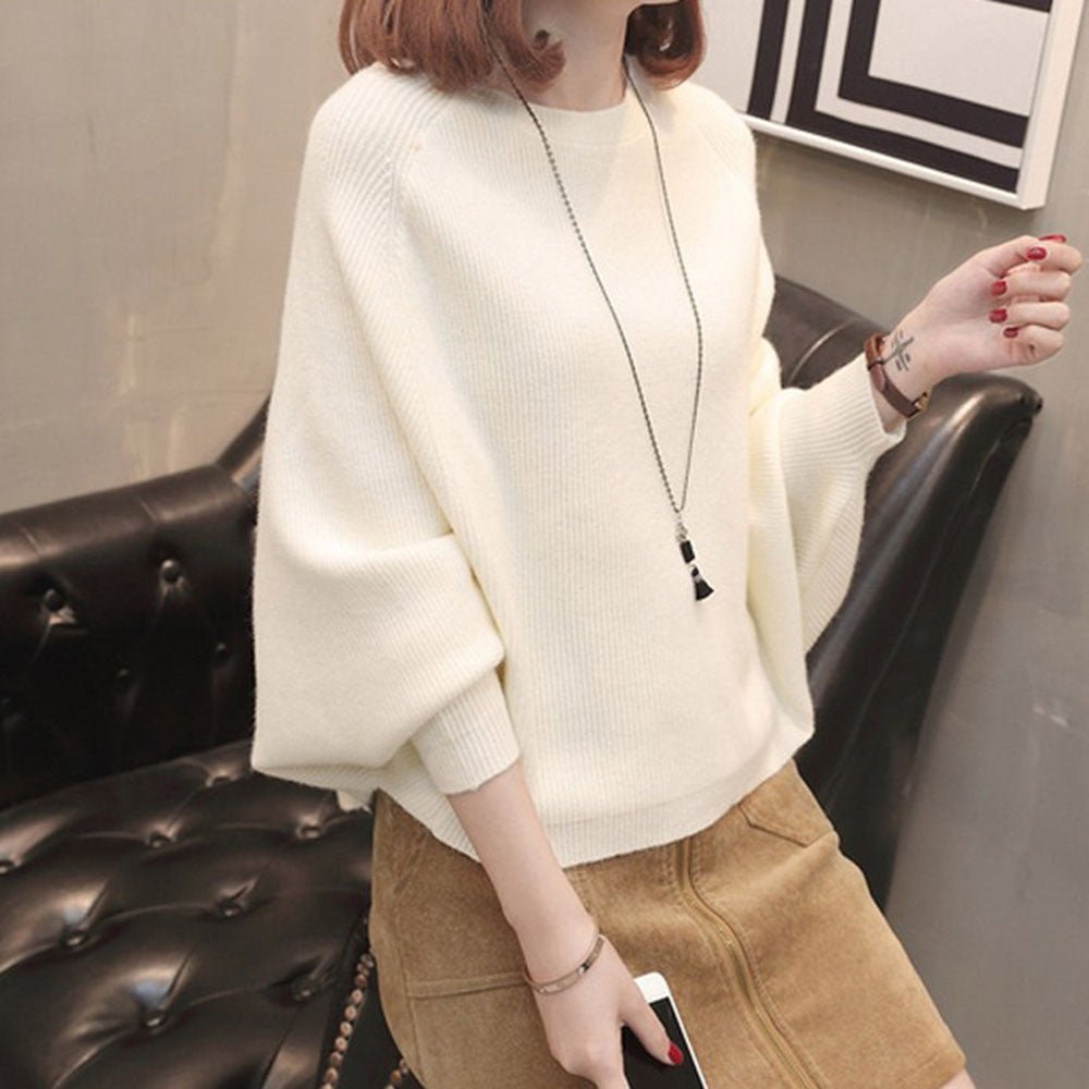 ドルマンシルエットリブニット|オフィスカジュアル レディース 通販【ミレジェネ】